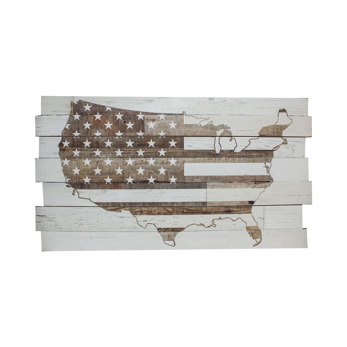 USA Flag – Wood (Pkg 3)