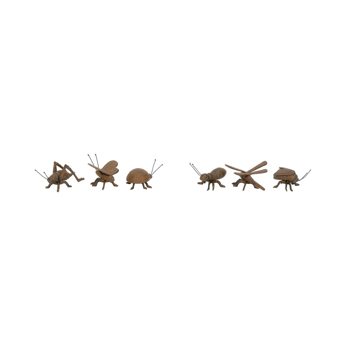 S/6 Garden Insects (Rust) – SET OF 6
