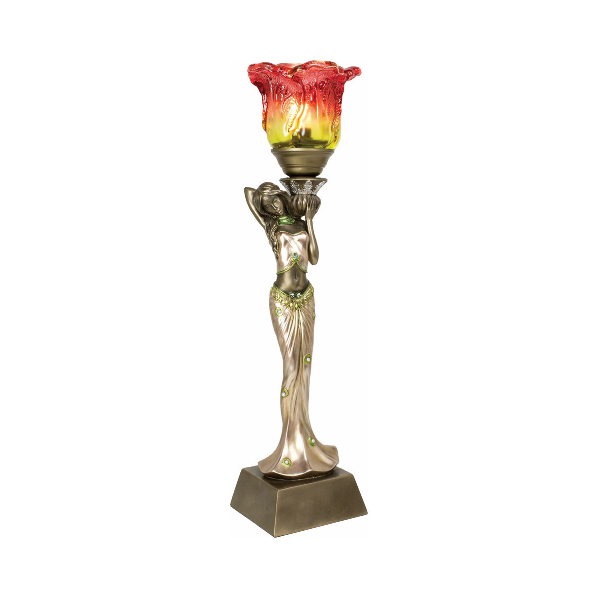 Lady Lamp w/ Glass Shade – Resin