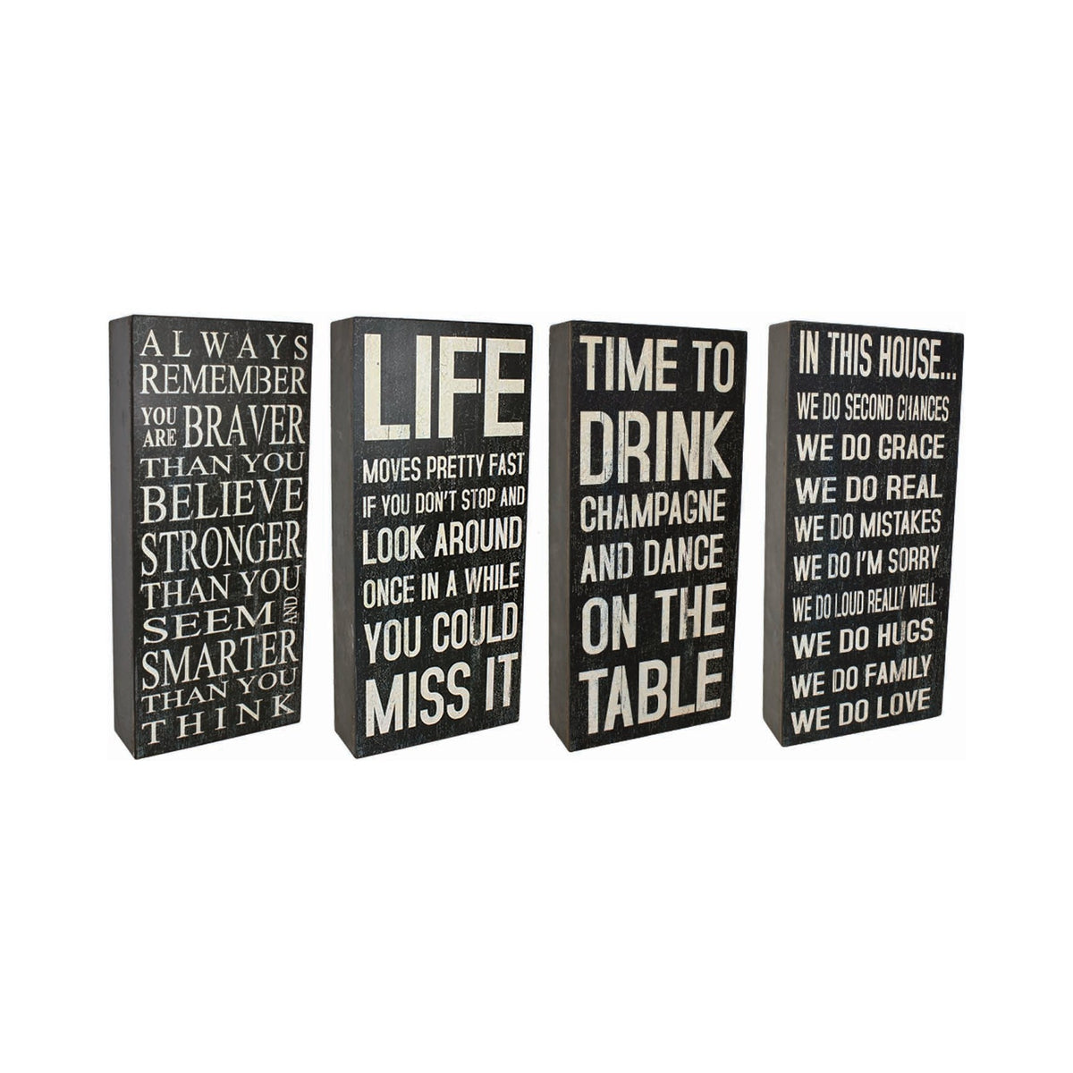 Block Signs (Pkg. 4)