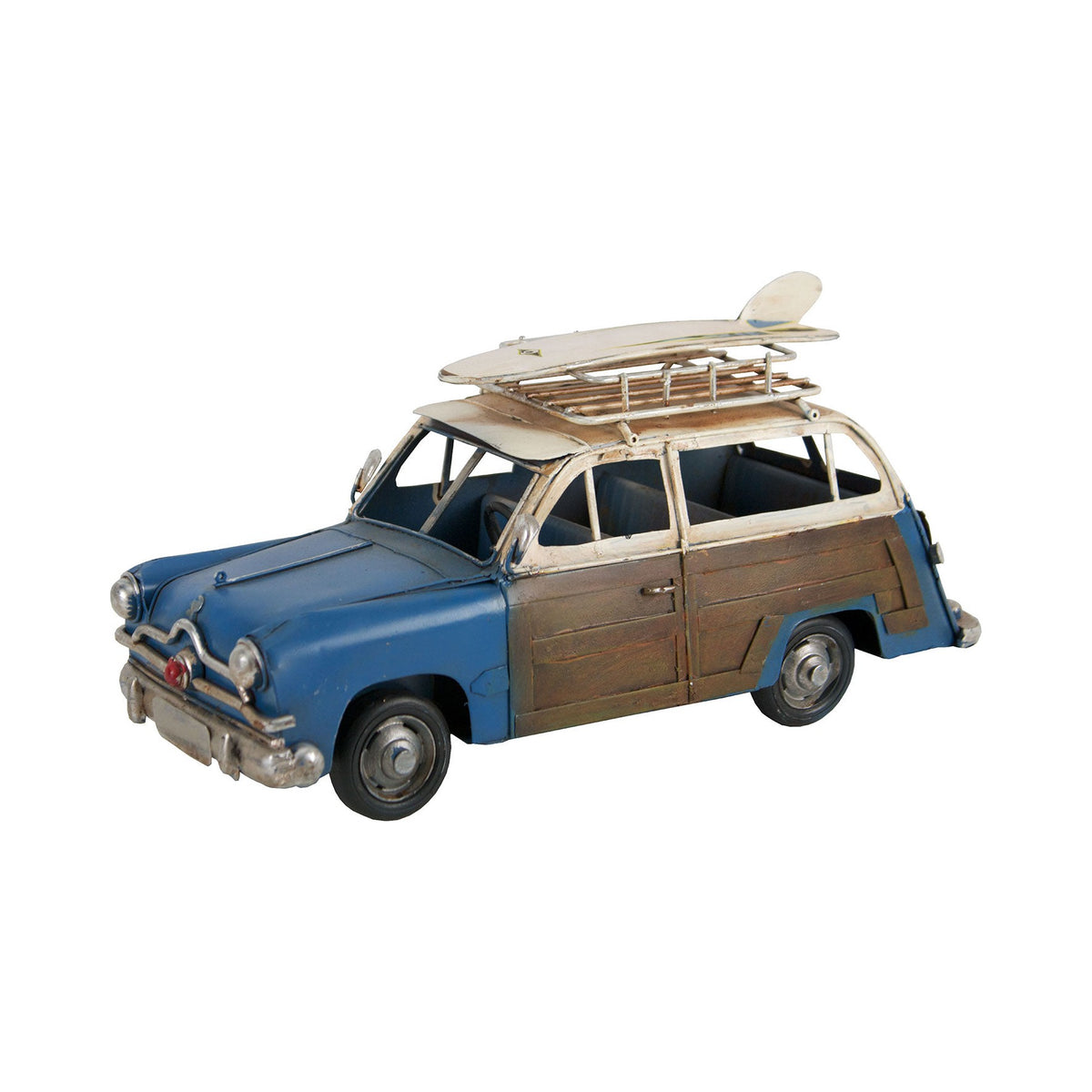 Woody Car – Blue & Brown