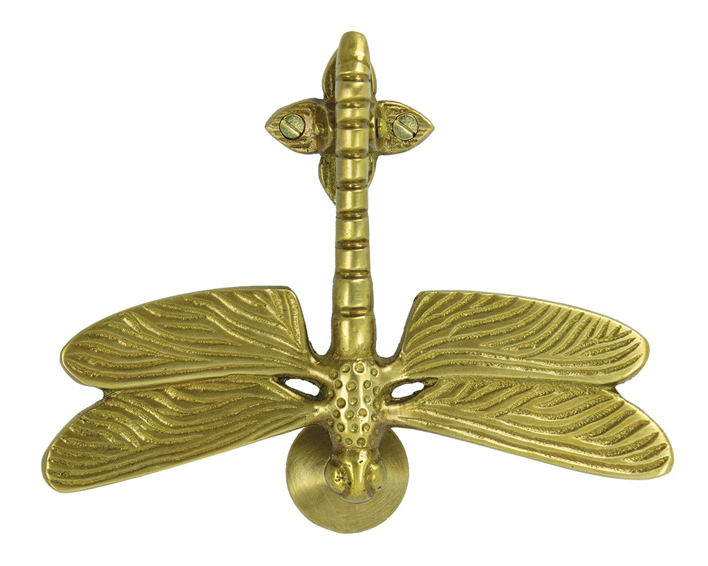 Dragonfly Door Knocker – Antique Brass UD102
