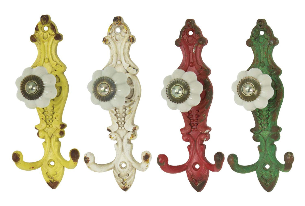 Porcelian Knob Hook – 4 colors (Pkg. 4) UH446