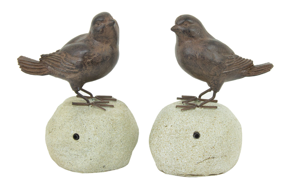 Bird On Stone (Pkg. 4) (Decorative Only) UR126