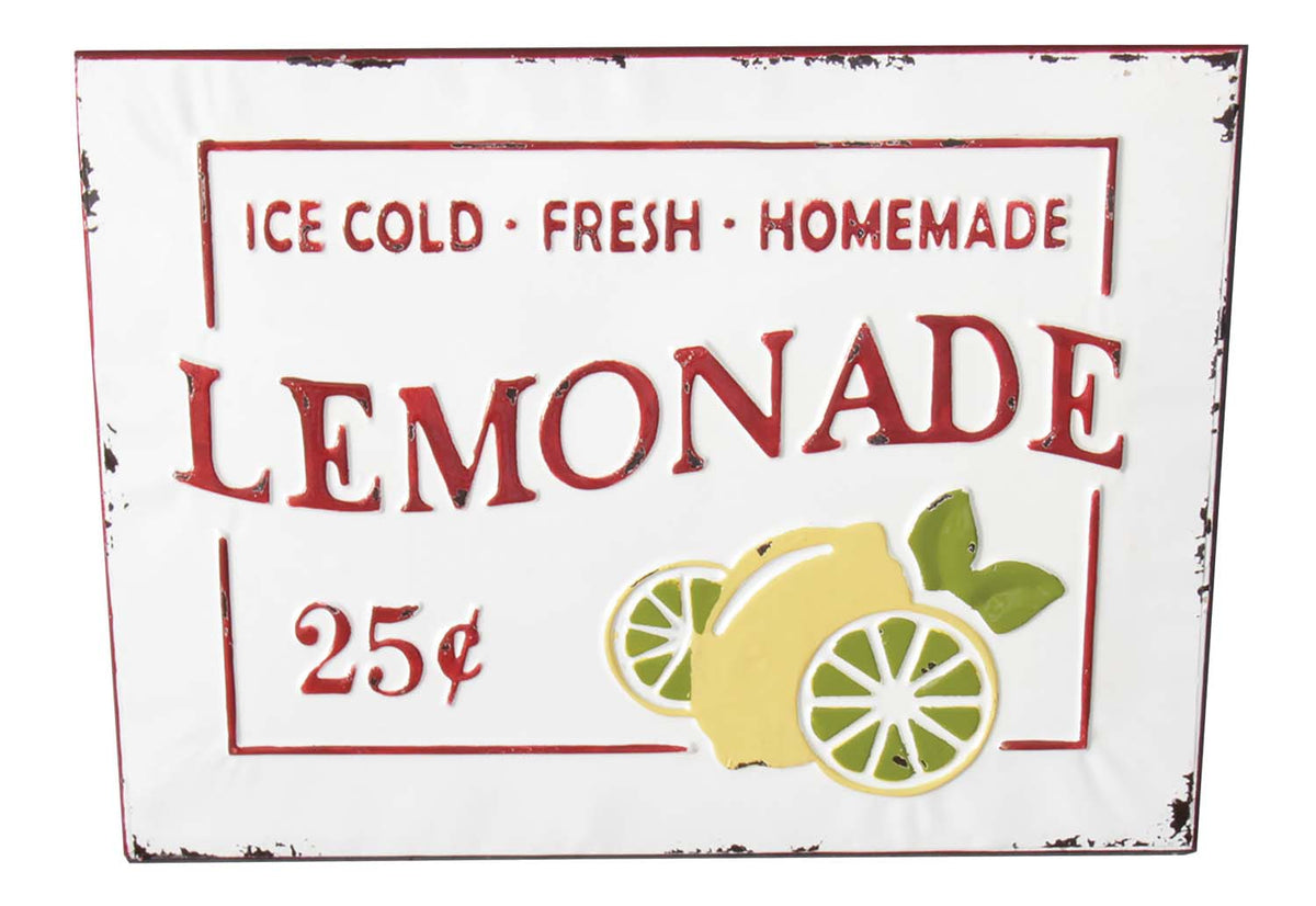 Lemonade Sign -Tin (Min. 2) UW2613