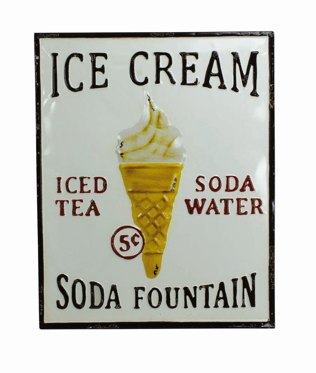 Ice Cream Sign – Tin (Min. 2) UW6080