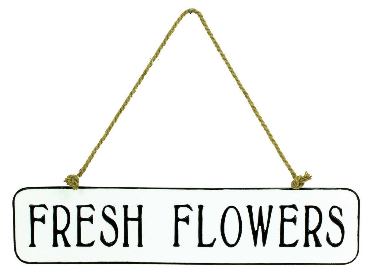 Fresh Flowers Sign (Min. 3) UW6142