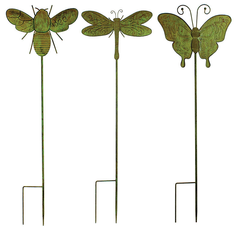 Bee/Butterfly Garden Stake (Pkg. 9) UX9308