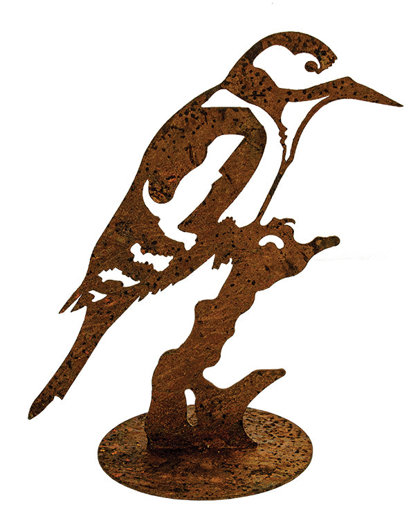 Bird on Branch – Tin w/Rust – (Pkg. 6) UX9706