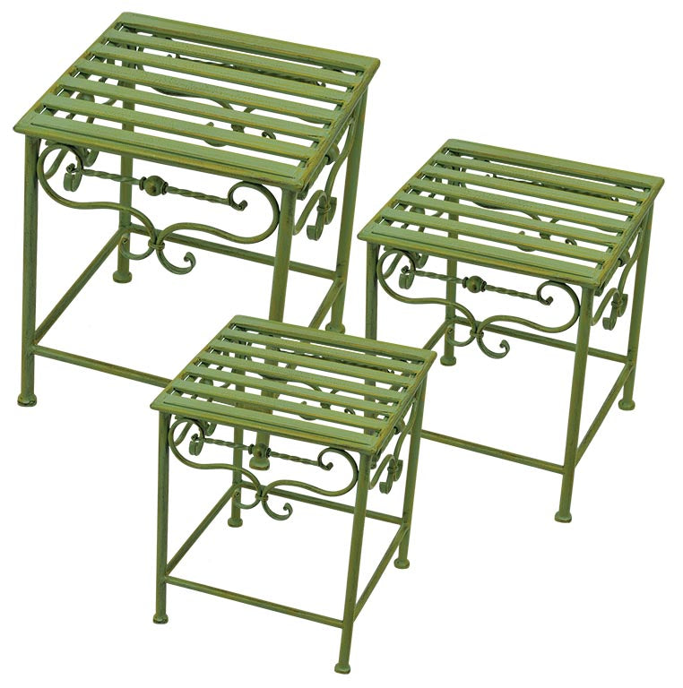 S/3 Square Plant Stands X8102