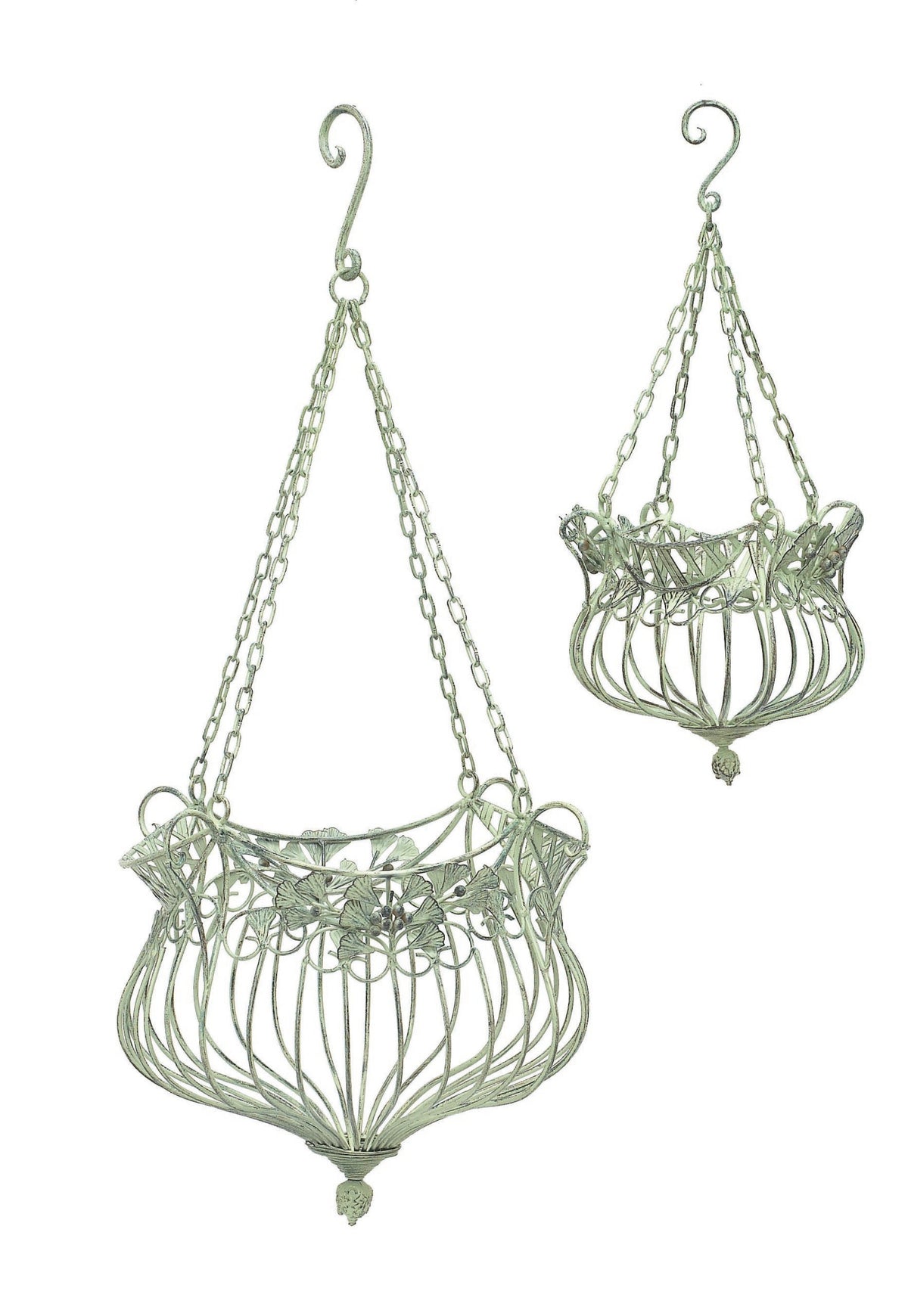 S/2 Hanging Planters – Green (Pkg. 2st.) X9024