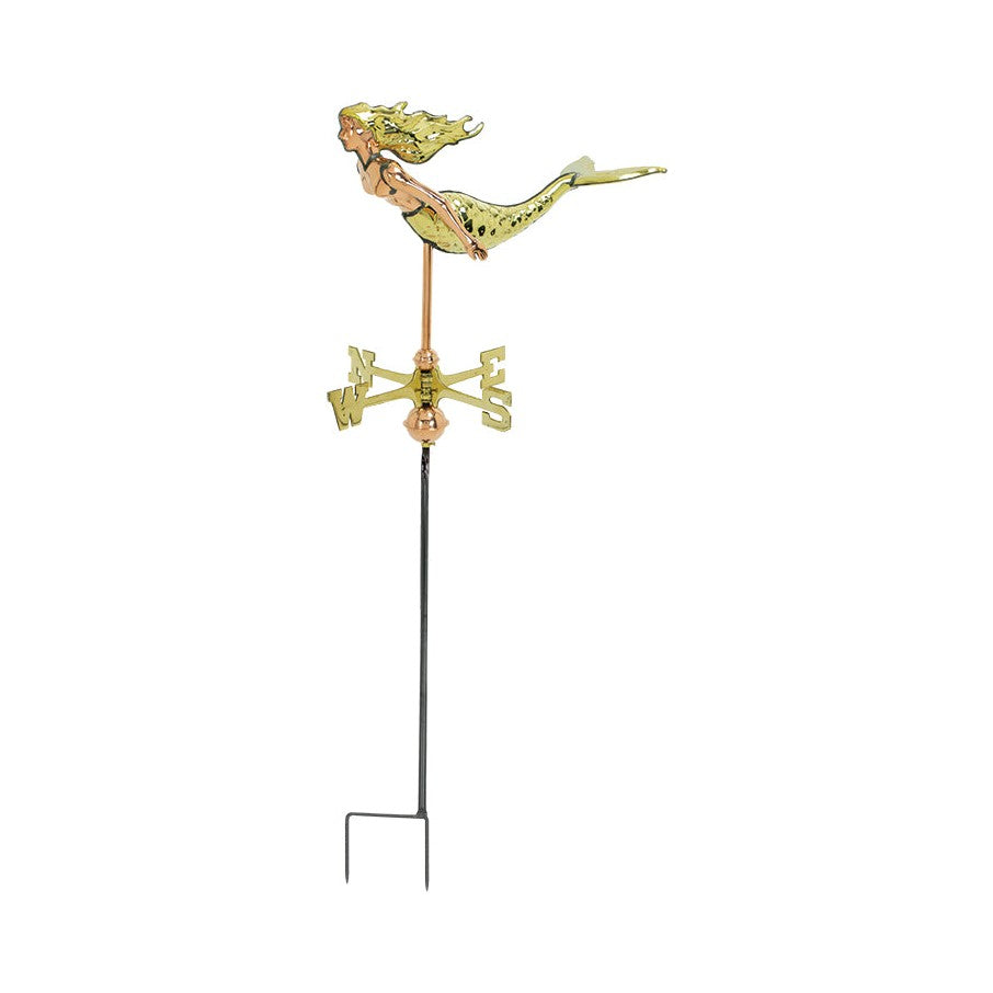 Polished Cottage Mermaid Weathervane