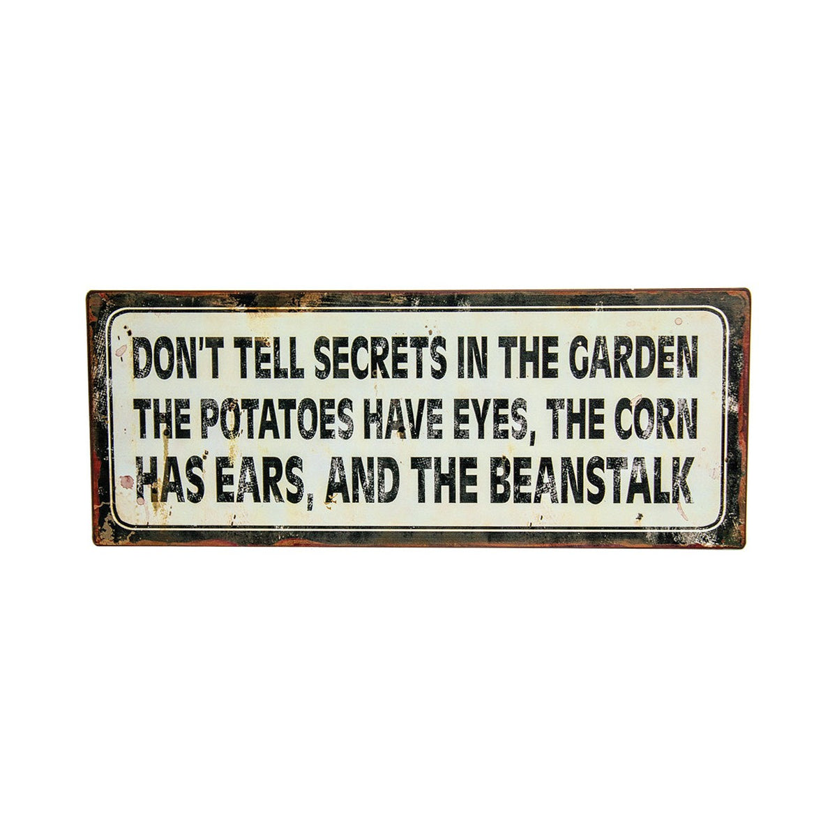 Secrets Sign – Tin (Pkg. 4)
