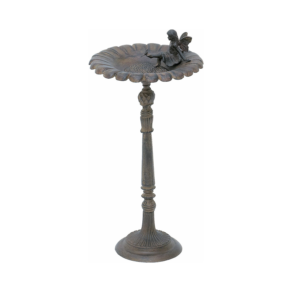 Sunflower w/ Fairy Birdbath – (Rust)