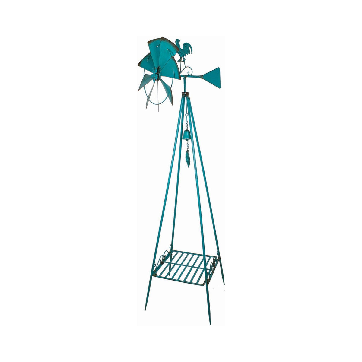 Garden Obelisk w/Spinner – Blue