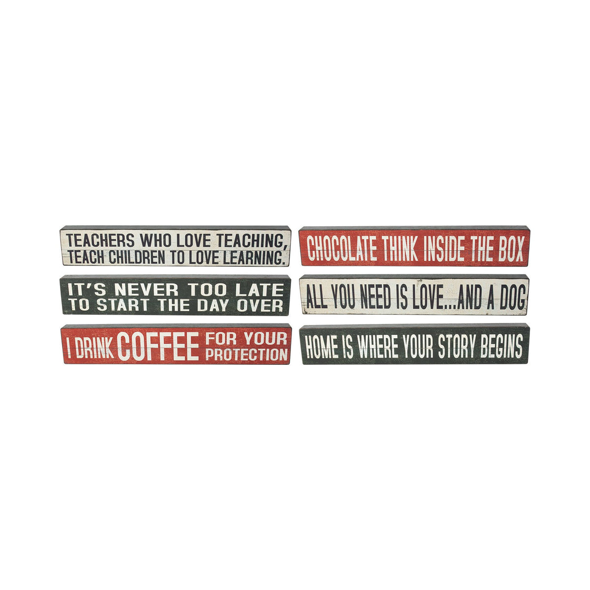 Block Signs (Pkg. 6)