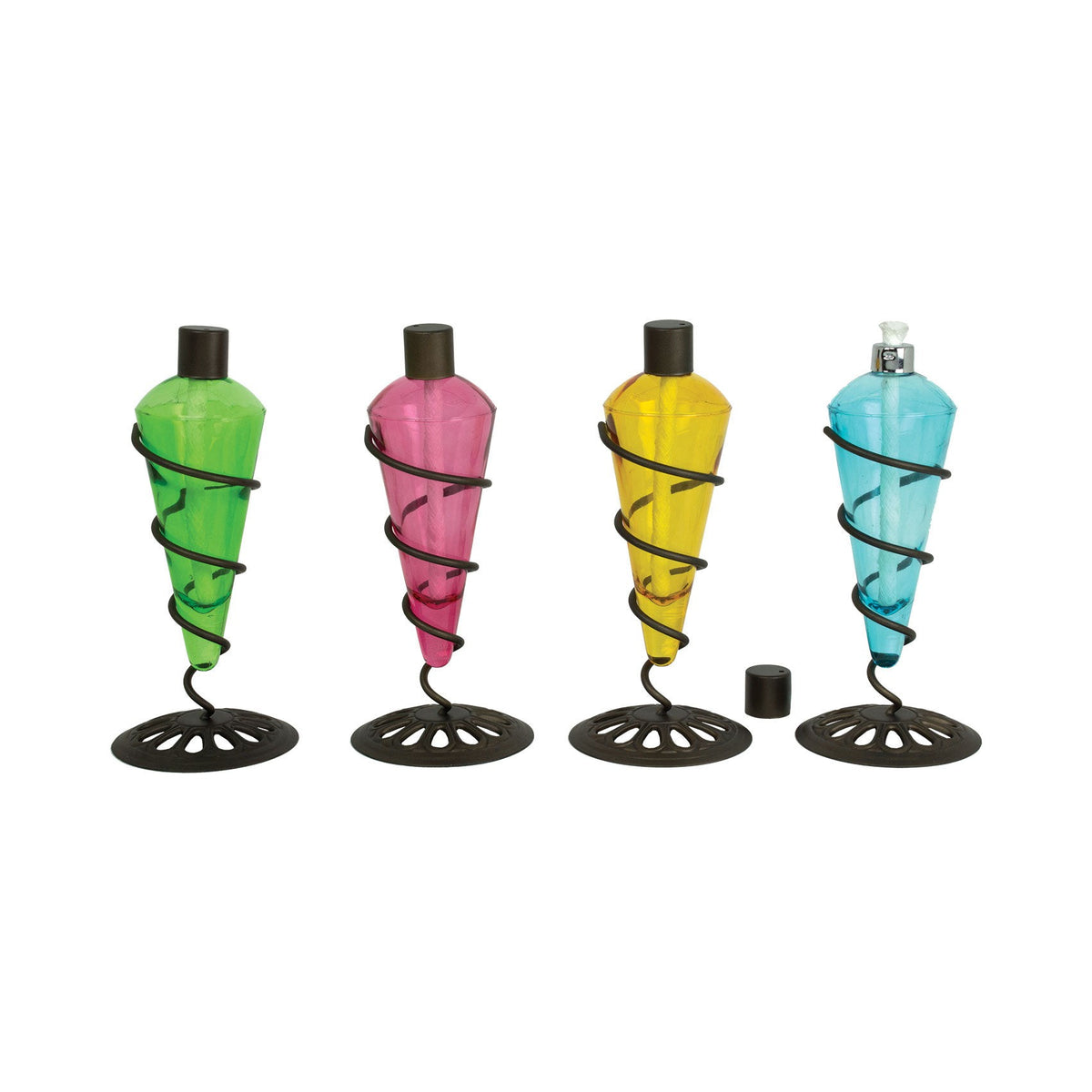 Oil Lamp (Pkg. 8) (2 Each Color)