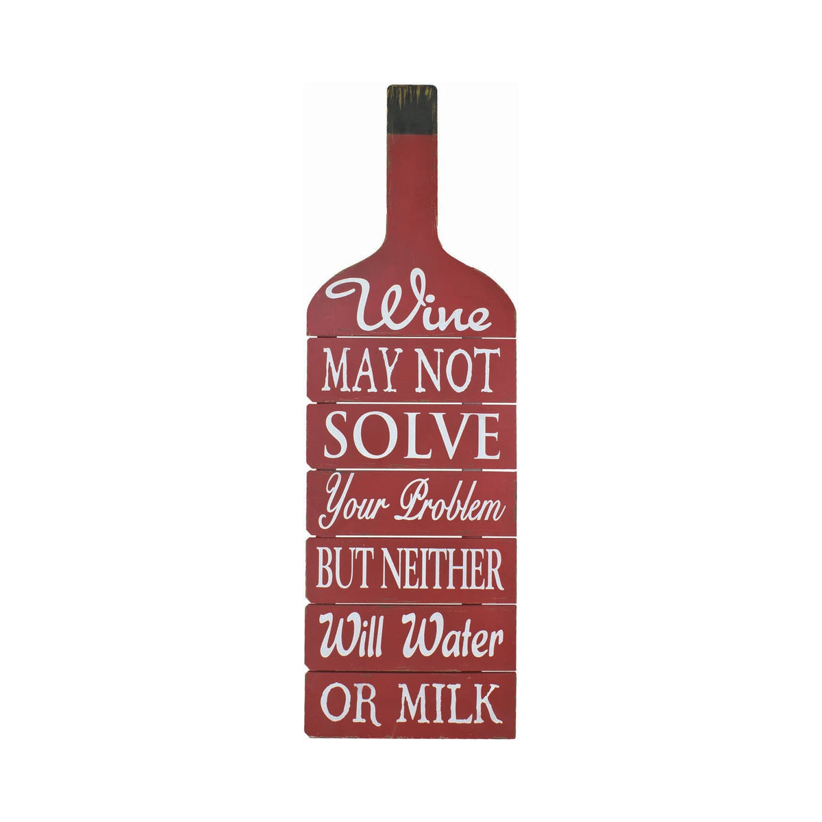 Wine or Milk Sign – Wood