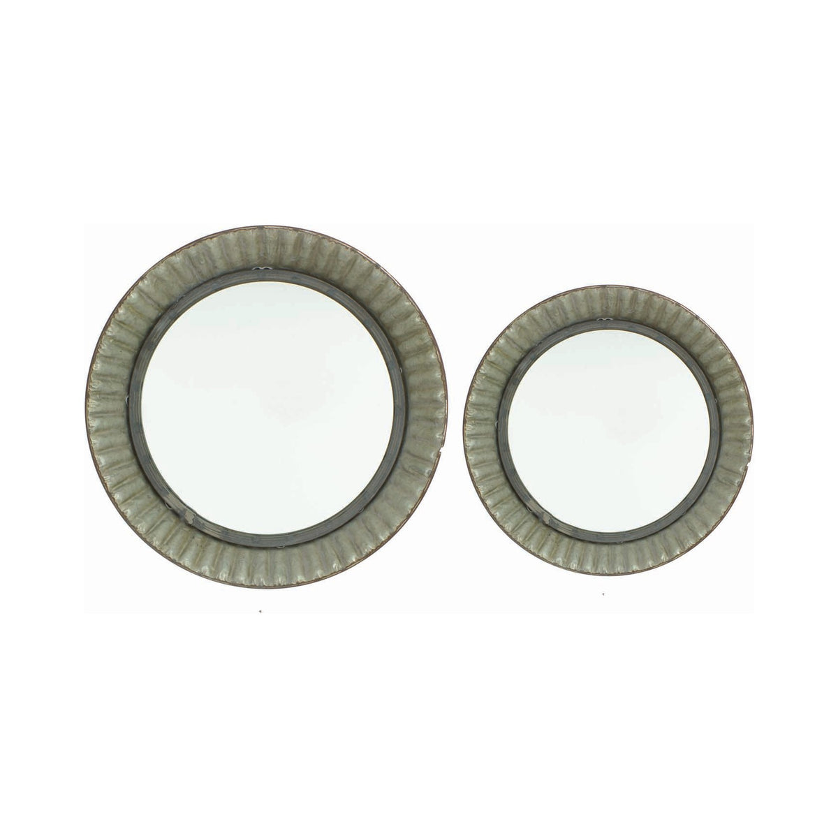 S/2 Pie Crust Mirrors