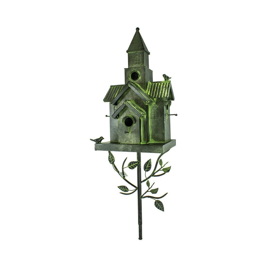 Bird House Stake Decor