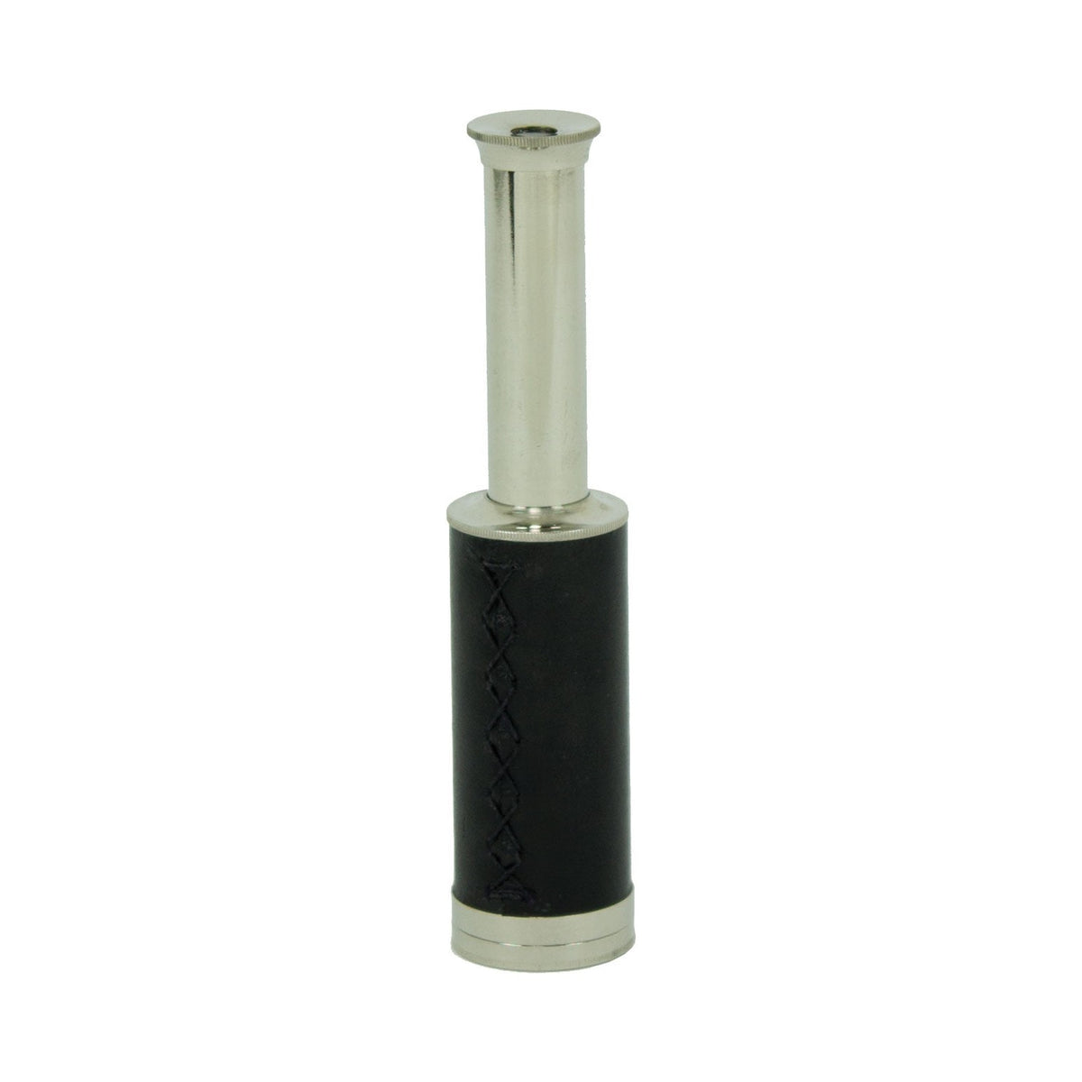 Telescope – Black Leather – Nickel Finish