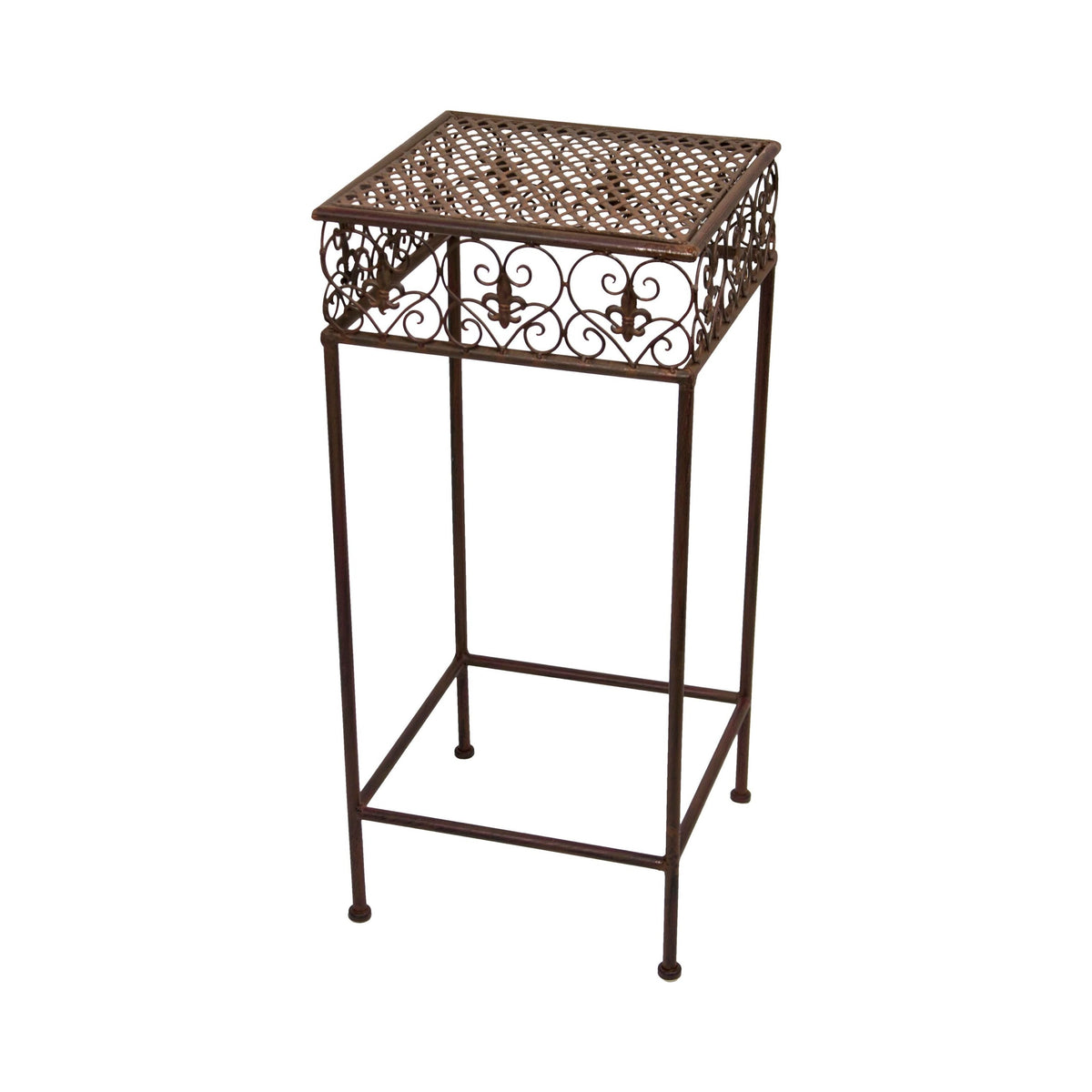 S/3 Sq. Plant Stands – Rust