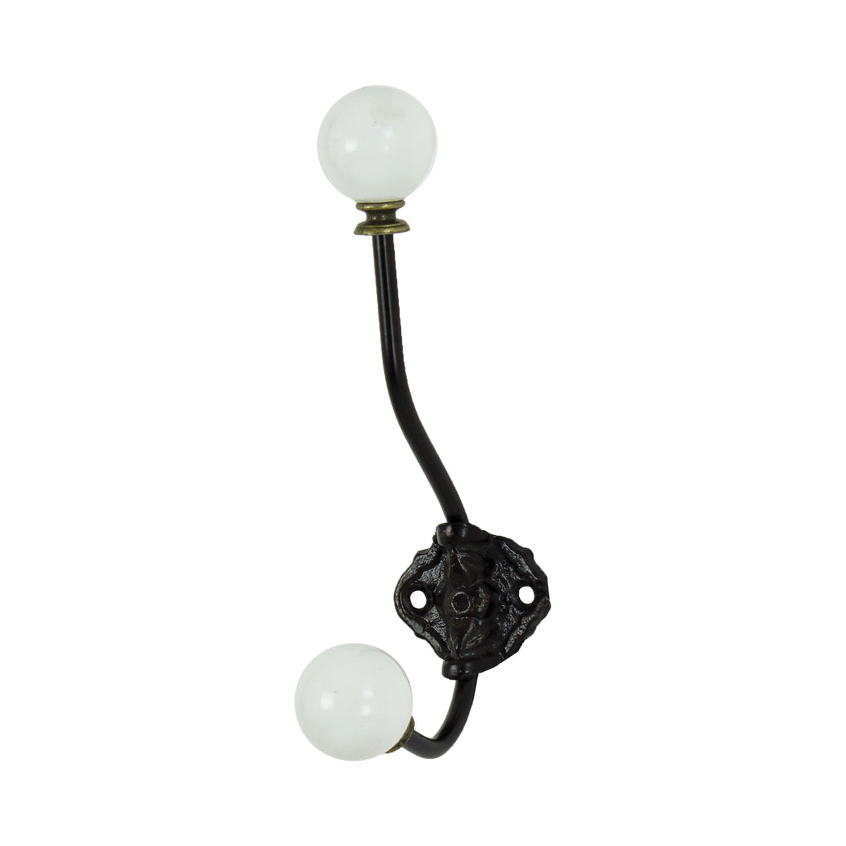 White Knob Hook – Round knobs (Pkg. 6)