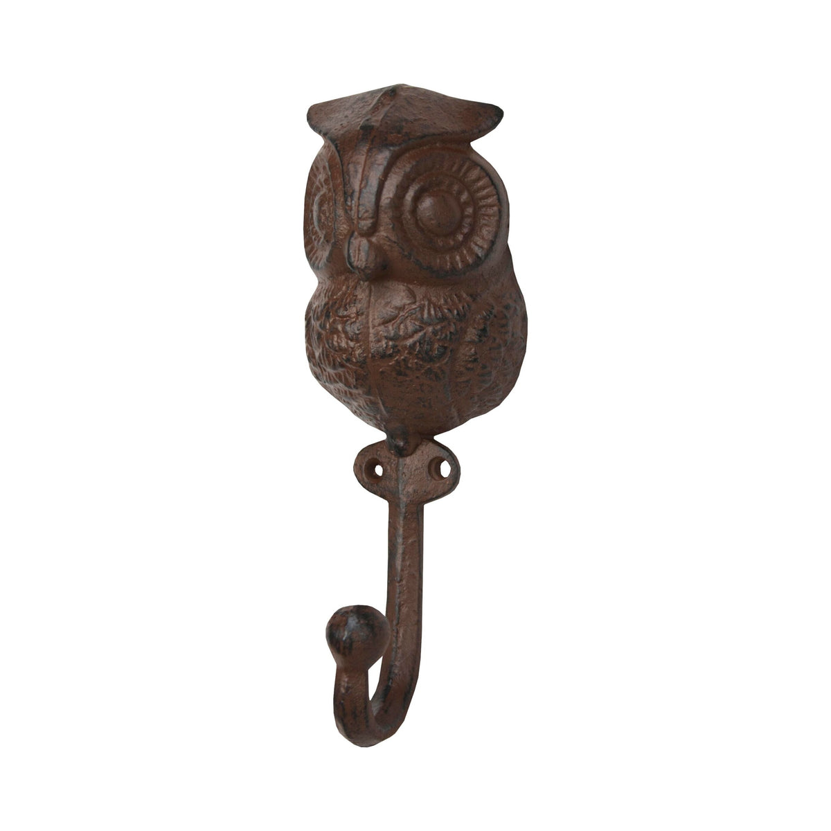 Owl Hook- Rust (Pkg. 4)