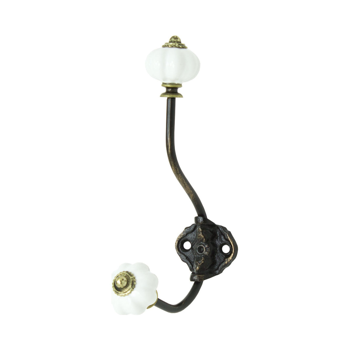 White Knob Hook (Pkg. 6)