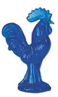 Rooster Figurine (Blue) G285