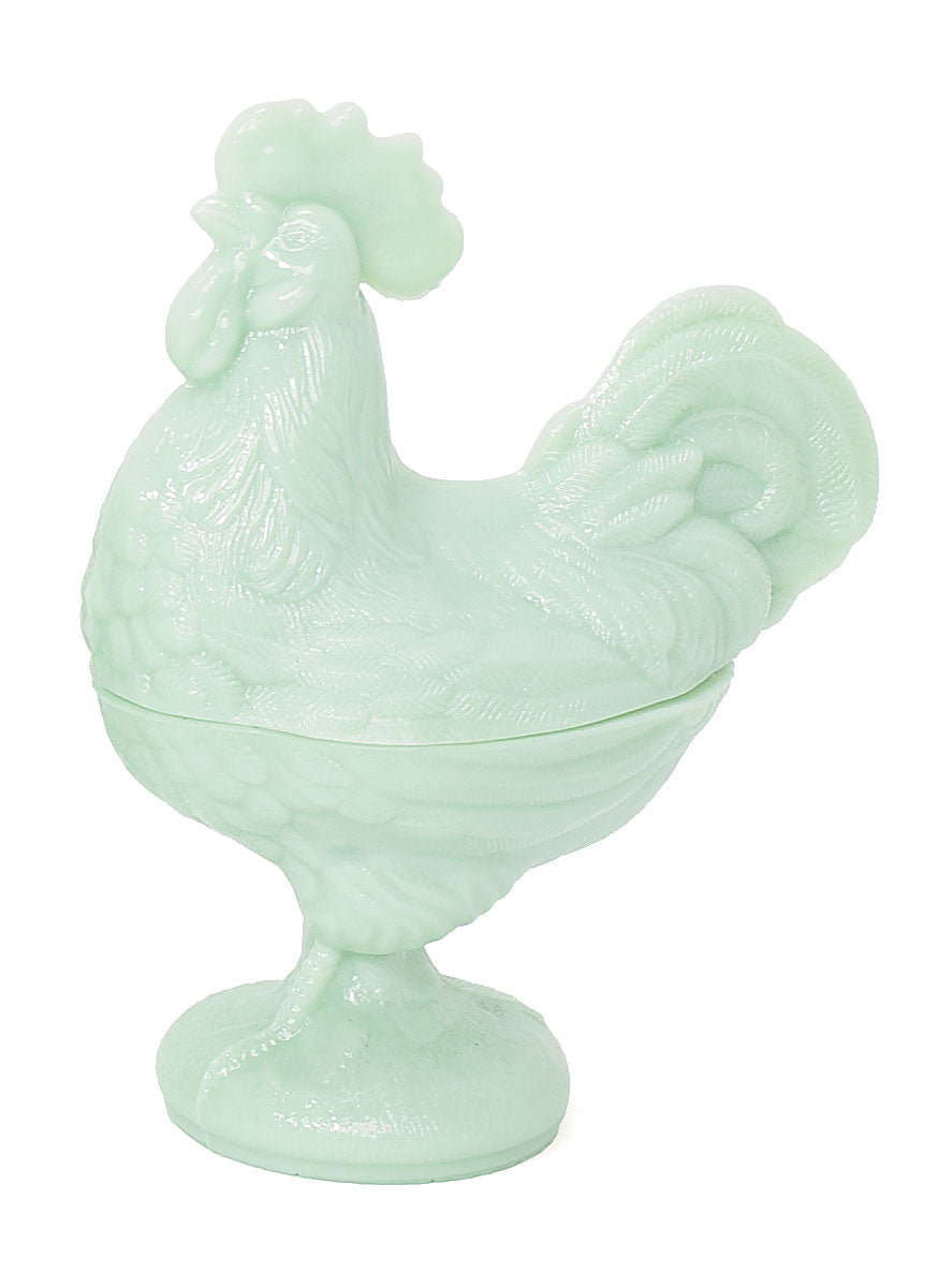 Rooster Covered Dish (Jade)