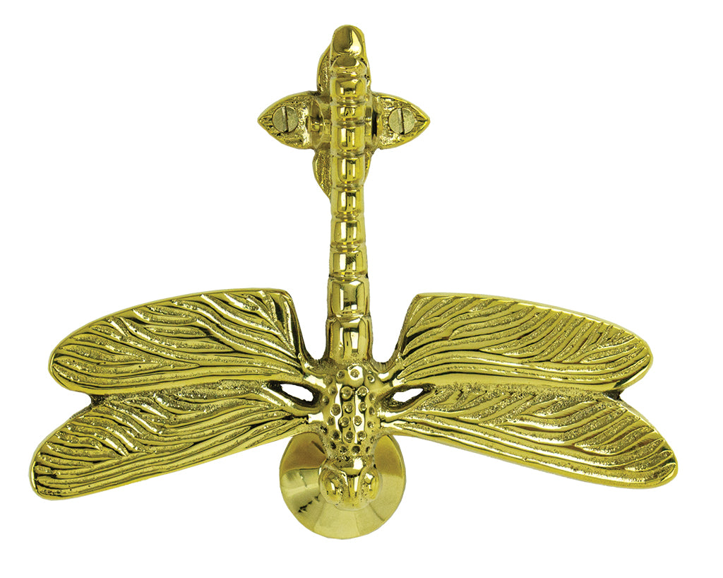 Dragonfly Door Knocker – Polished Brass UD105