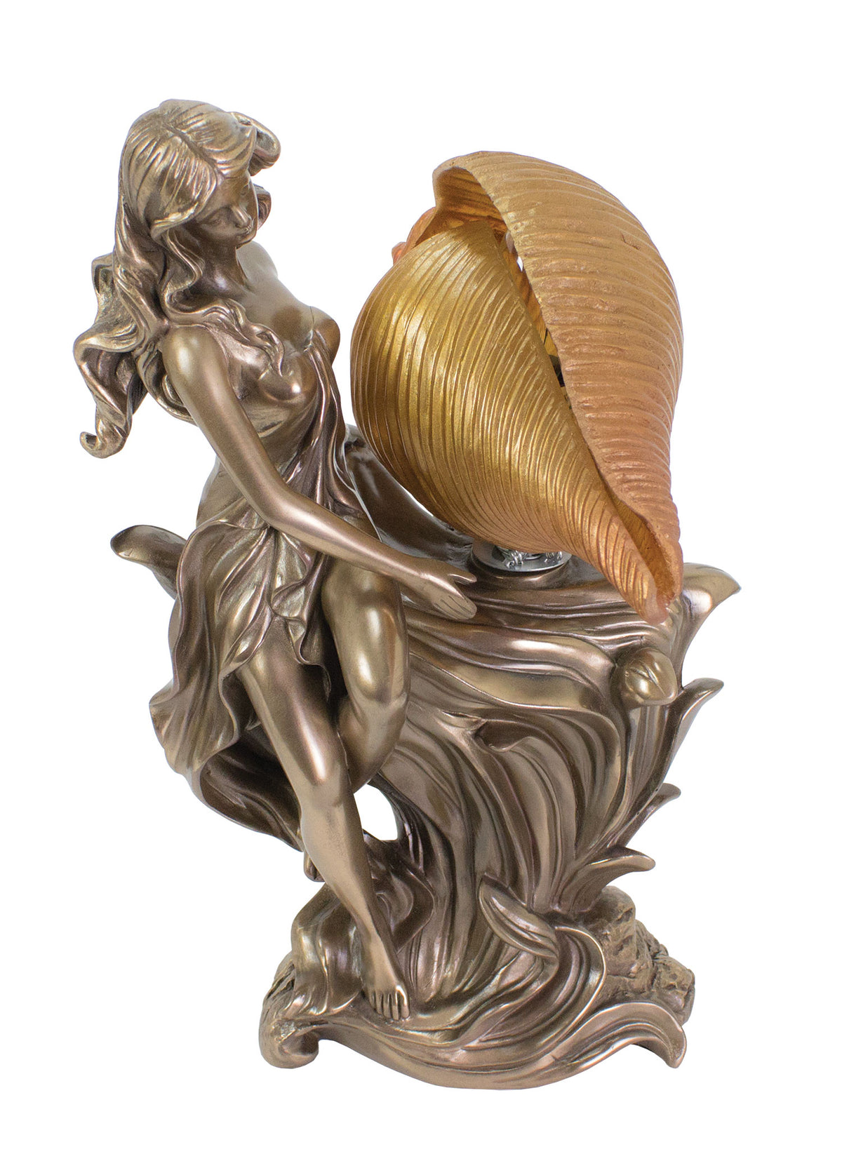 Lady Lamp w/ Sea Shell Shade – Resin UL109
