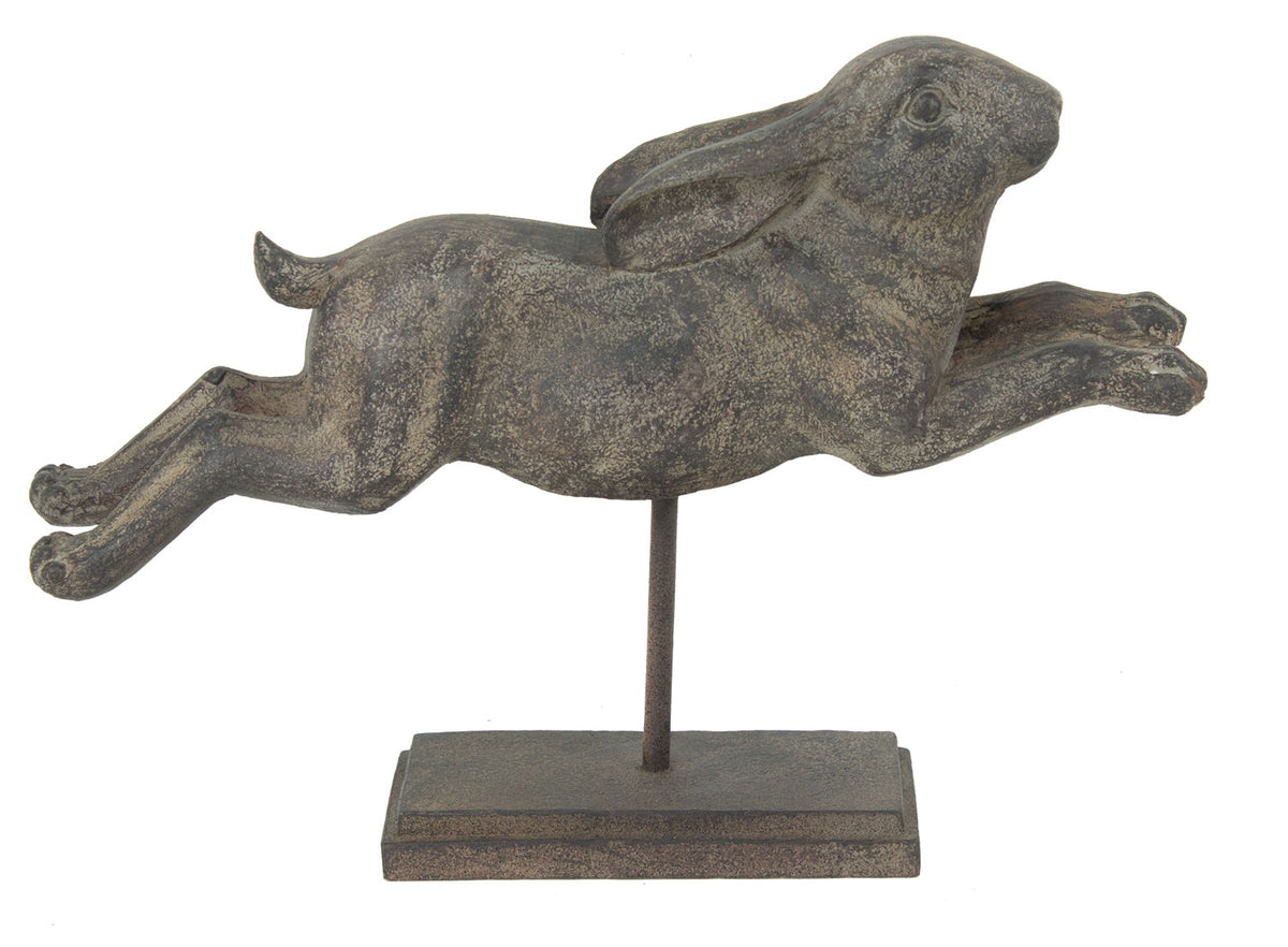 Jumping Rabbit On Stand – Resin UR2013