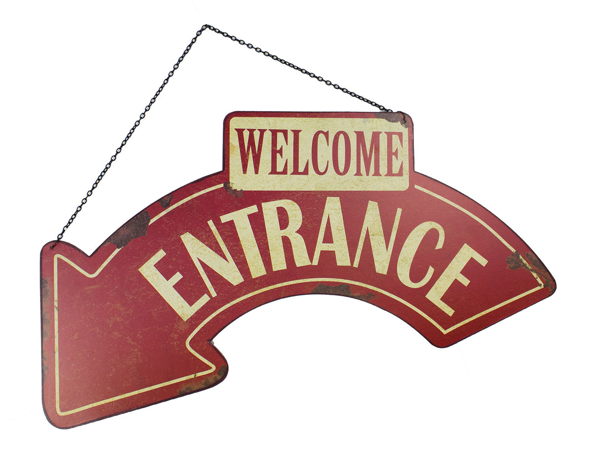 Entrance – Tin – Red – (Pkg 4) UT927