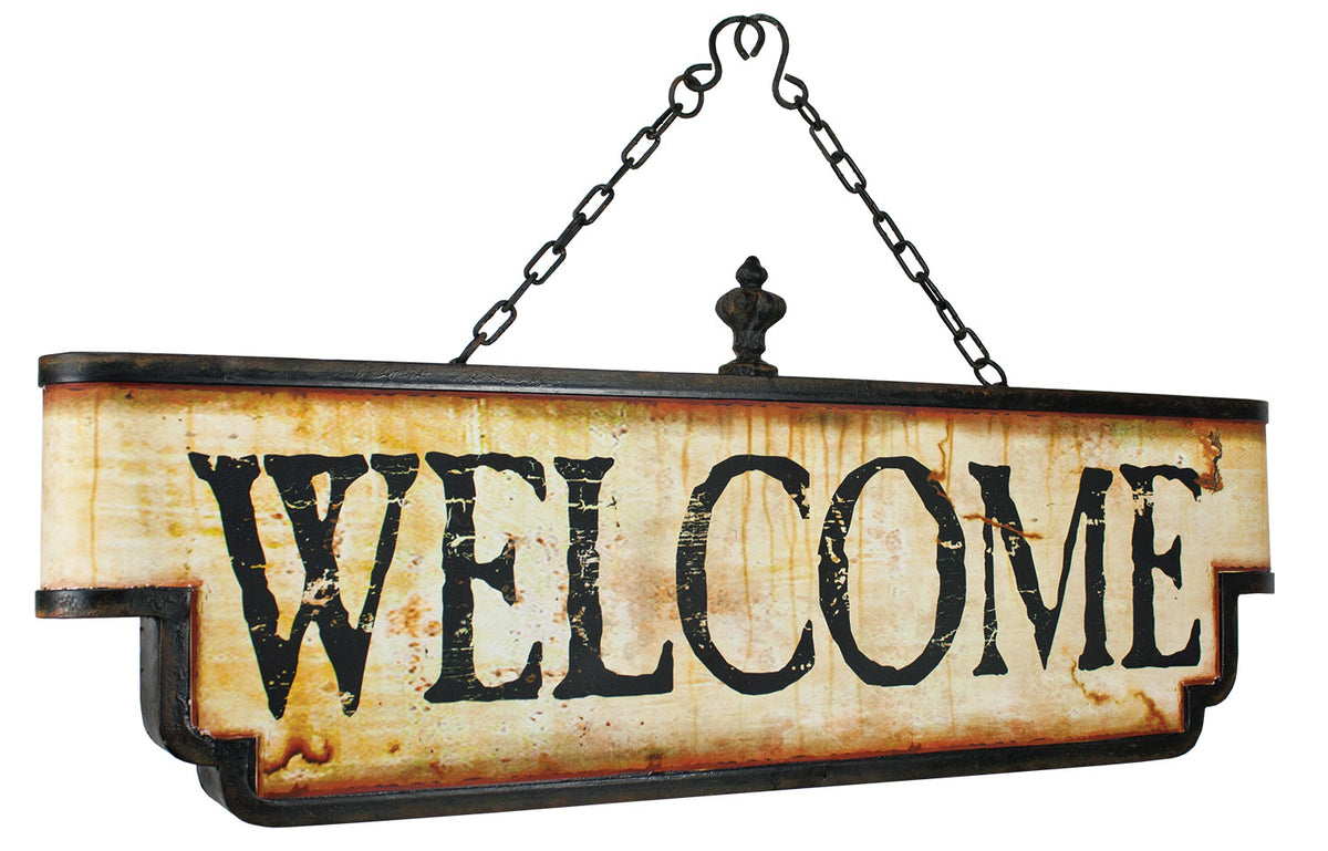 Welcome Sign (Pkg. 2) (Tin) UW2365