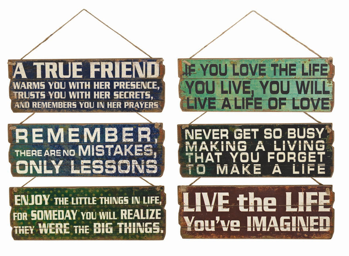 Signs – Wood (Pkg. 12) (2 Each) W2366