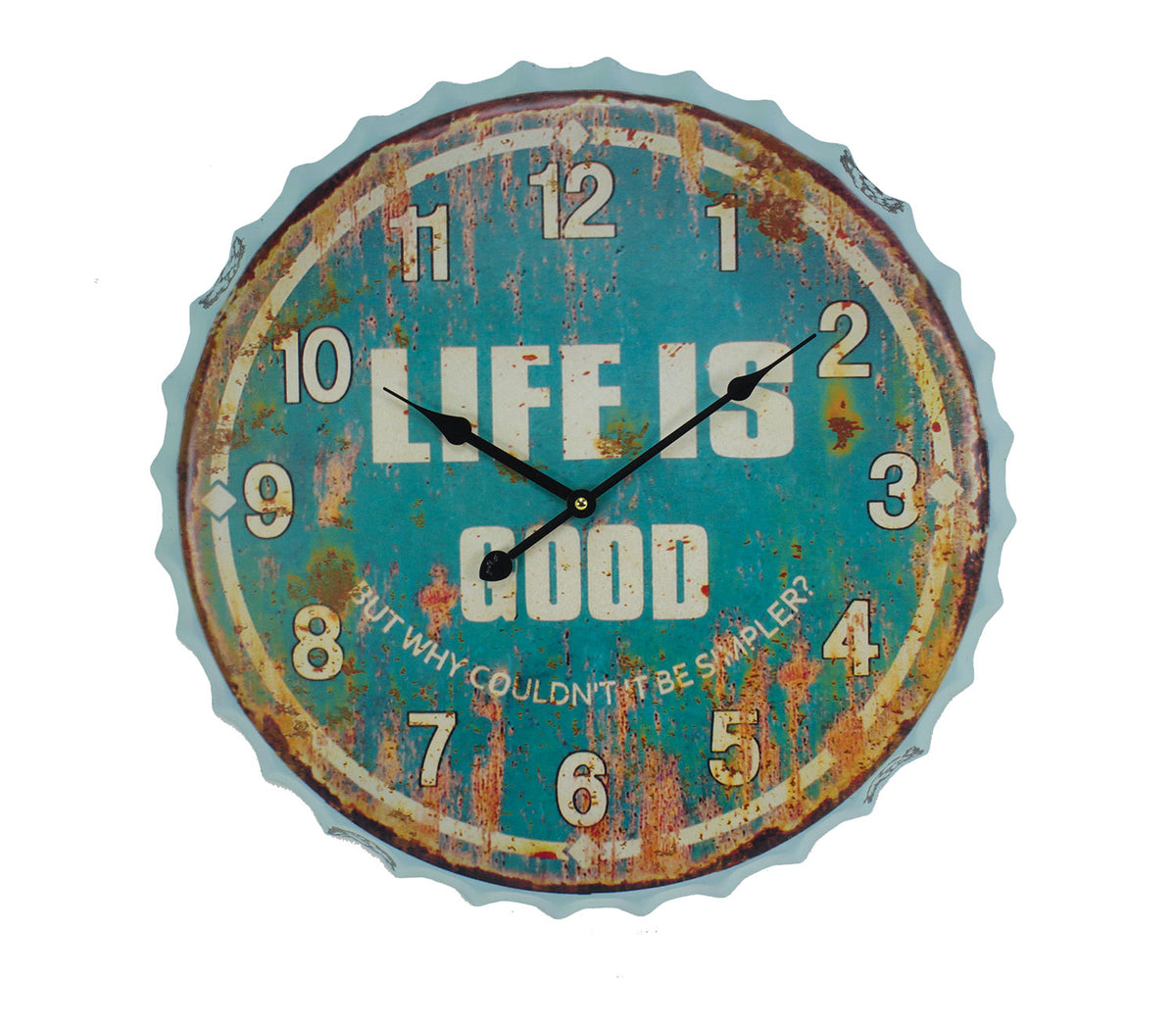 Life Is Good Clock – Blue – Tin UW2507