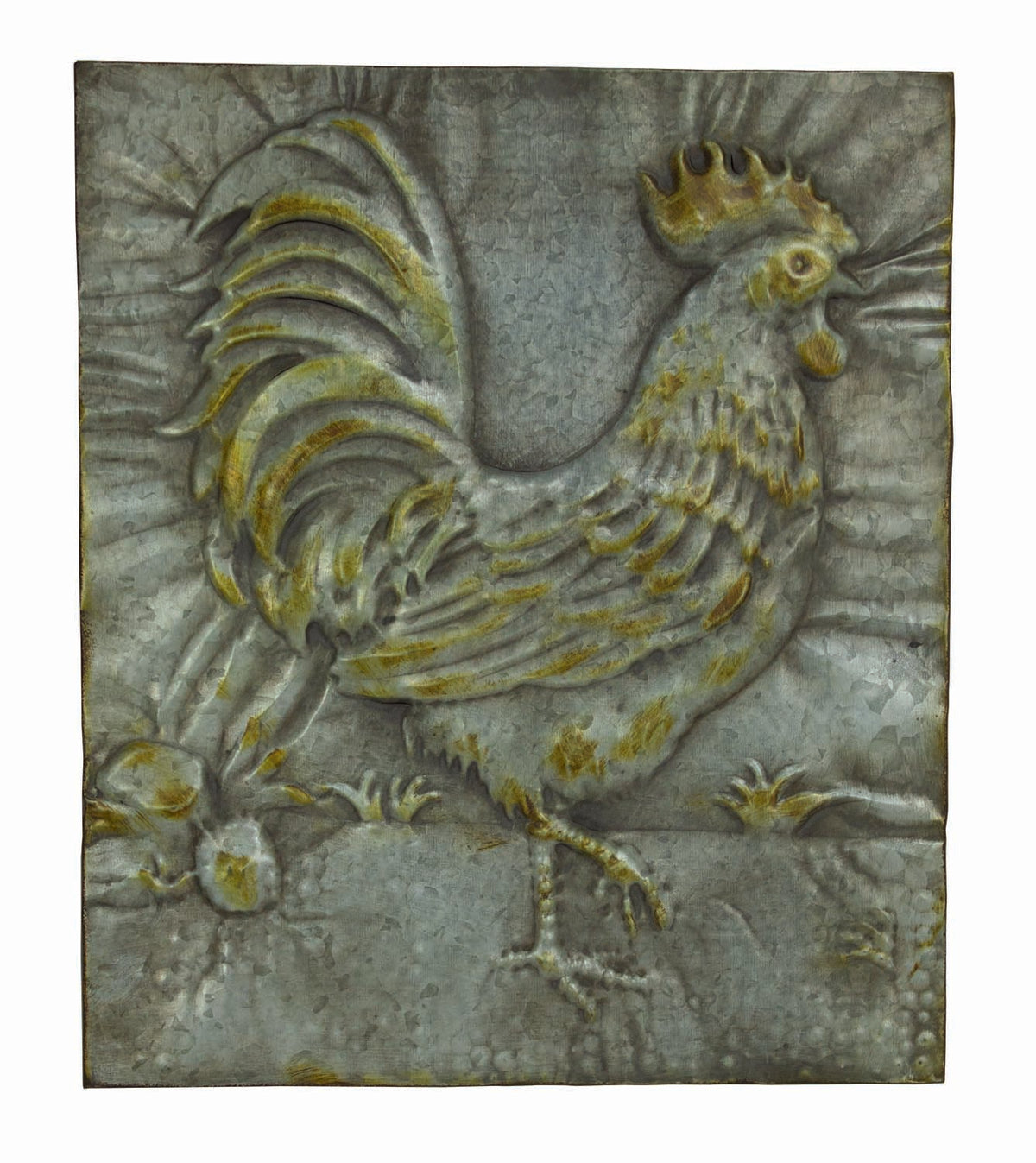 Rooster Plaque – Tin UW6113