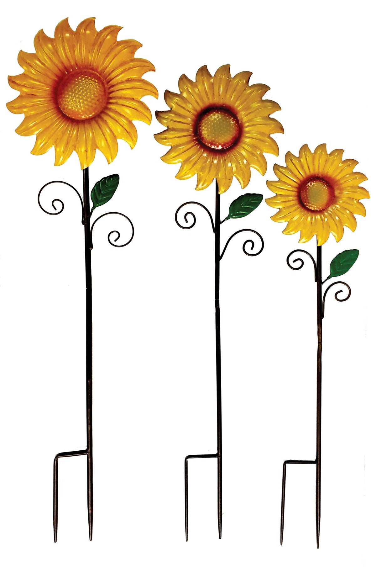 S/3 Sunflower Stakes (Pkg 3) – 3 Sets of Pkg 3