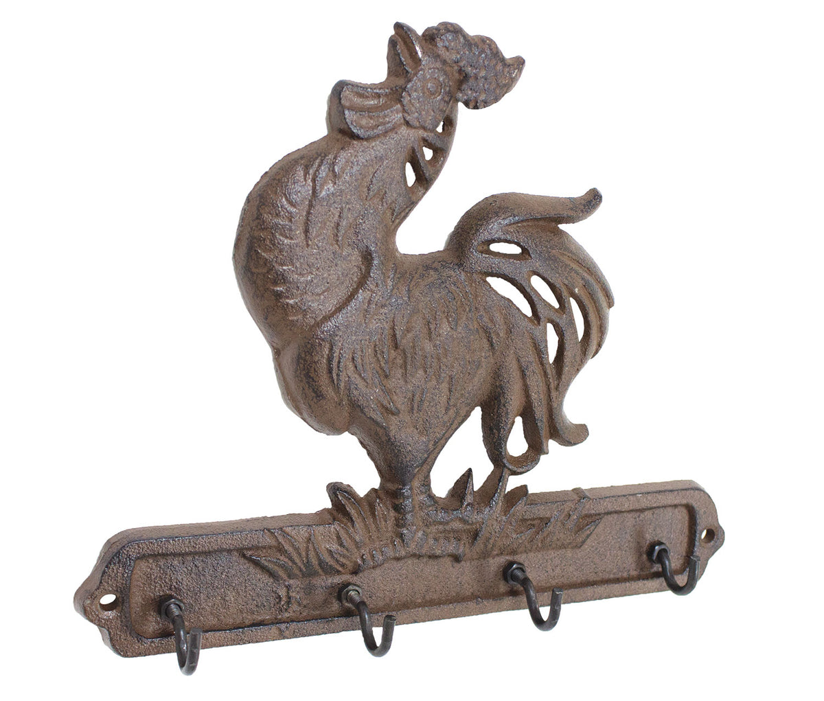 Rooster Key Rack – Rust – (Pkg. 4) UX4226