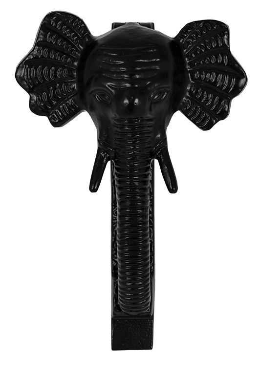 Elephant Face Door Knocker – Black UX4607