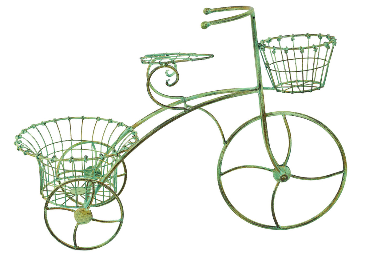 Bicycle Plant Holder – Green – (Pkg. 3)