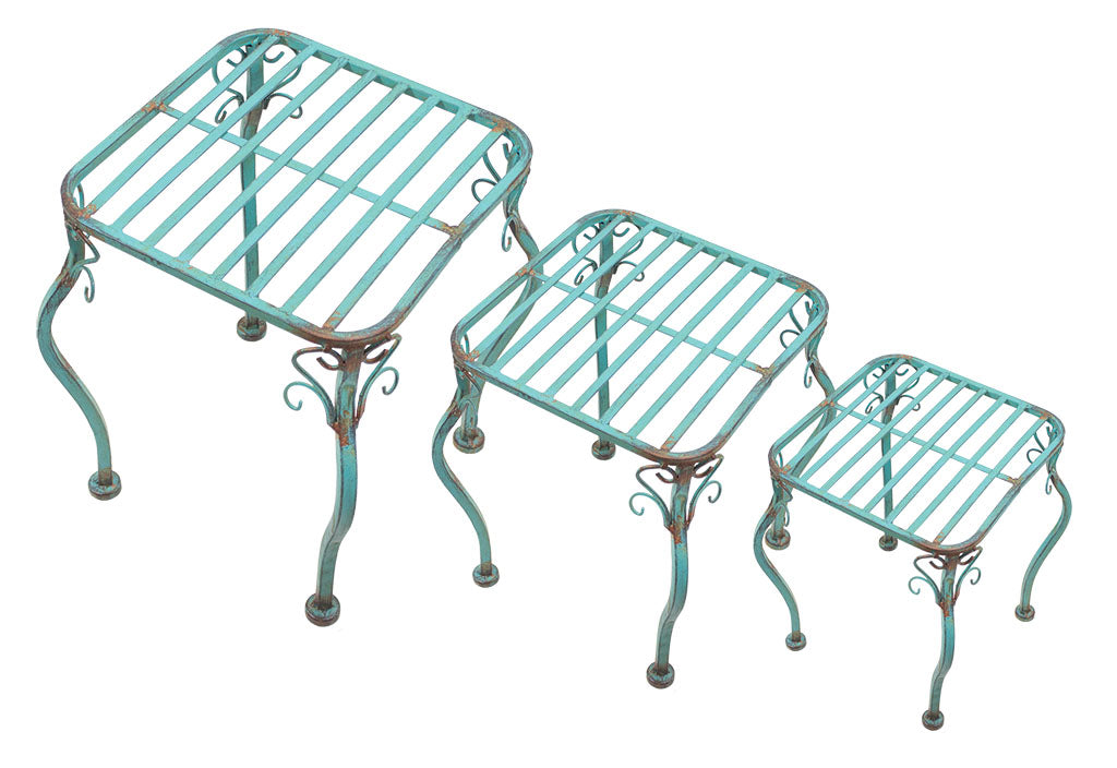 S/3 Square Plant Stands UX9177