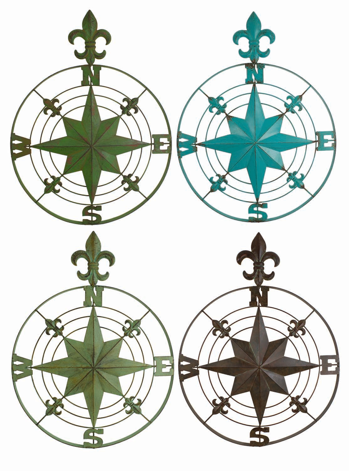 Fleur-De-Lis Compass Rose (Pkg. 4) UX9224