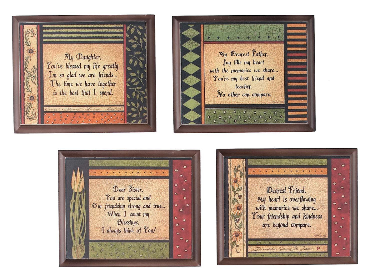 Wood Signs (Pkg. 4)