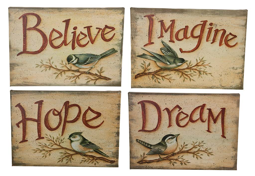 Canvas Signs (Pkg. 4)