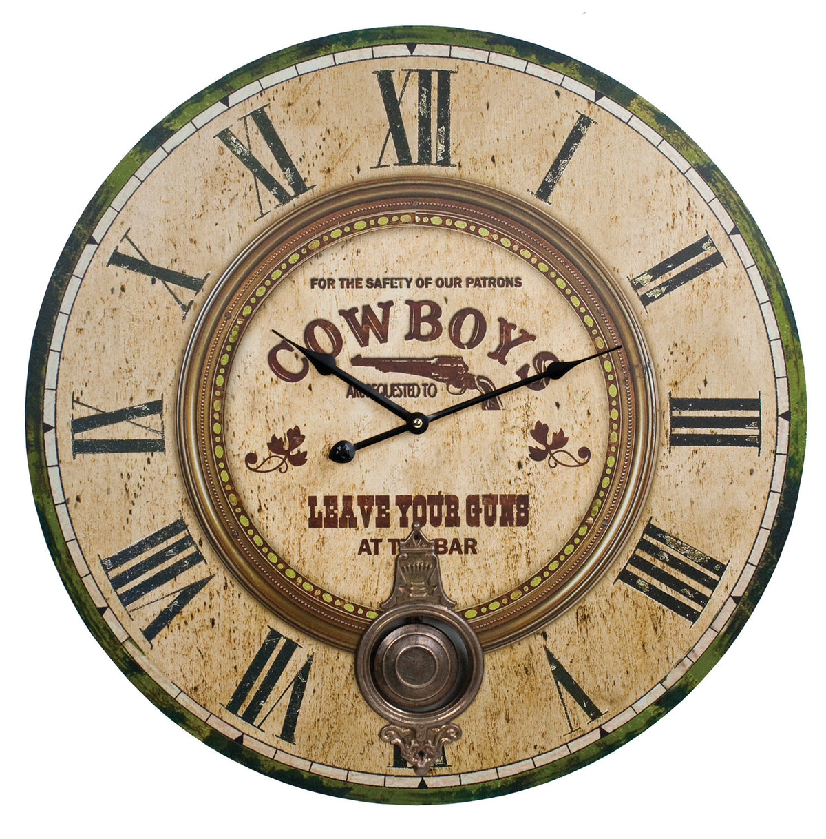 Cowboys Clock – 23″ W2332