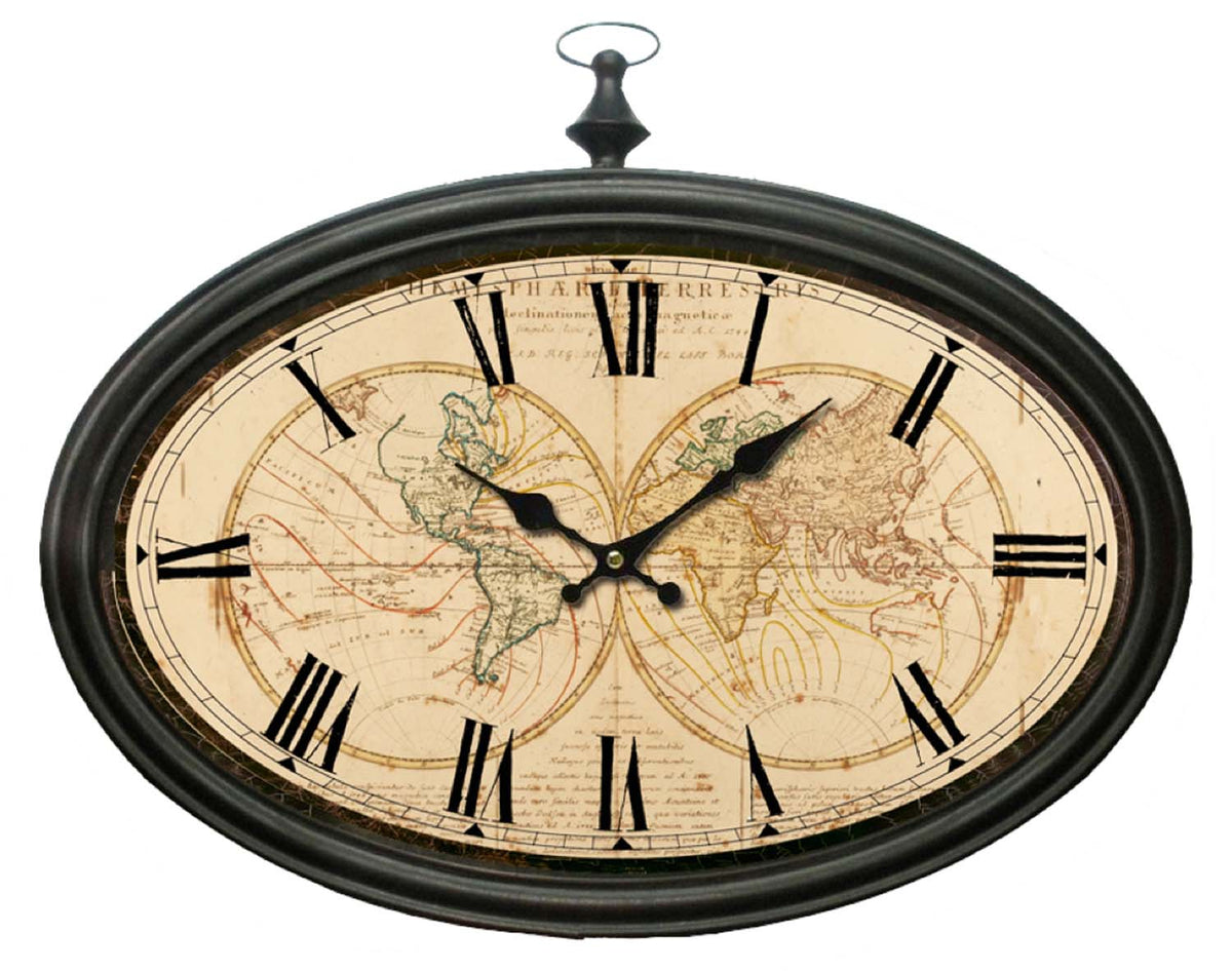 Oval World Clock W2355