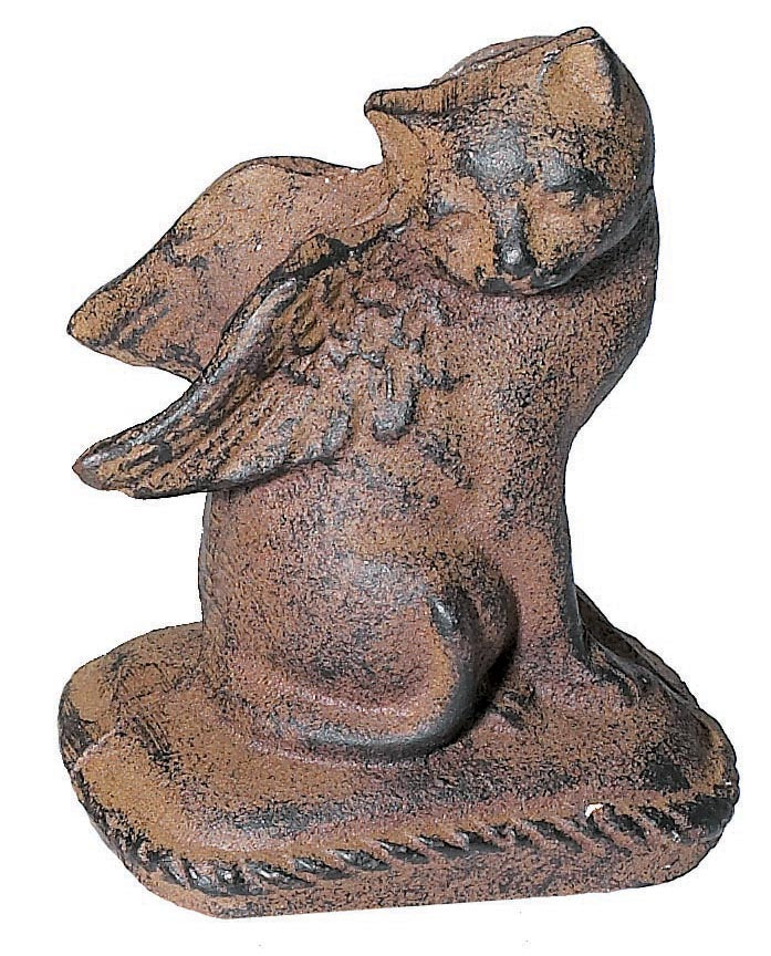 Cat W/ Wings (Rust) (Pkg. 4) X1593